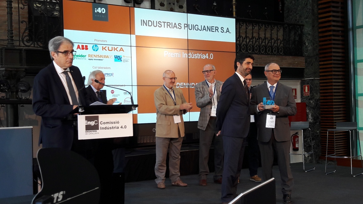 INDUSTRIAS PUIGJANER – DENN awarded with the First “Industria4.0” Prize.